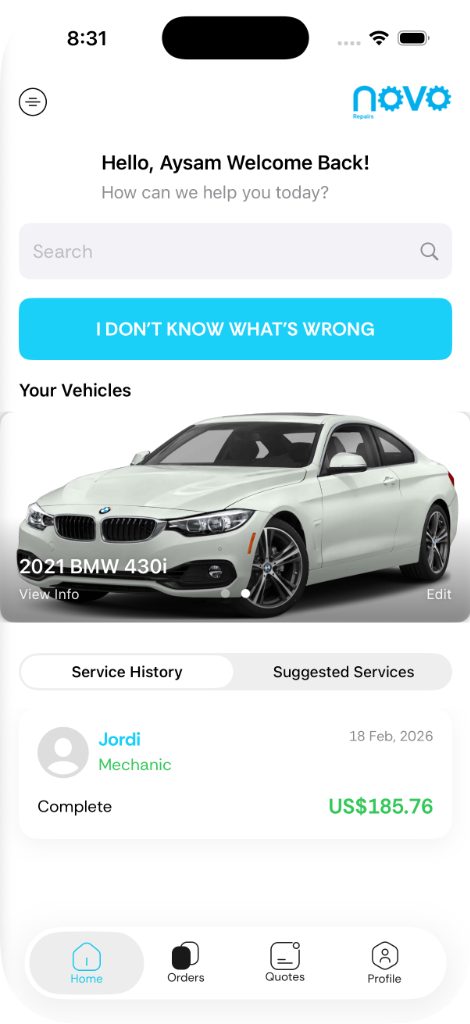 Novo App Preview